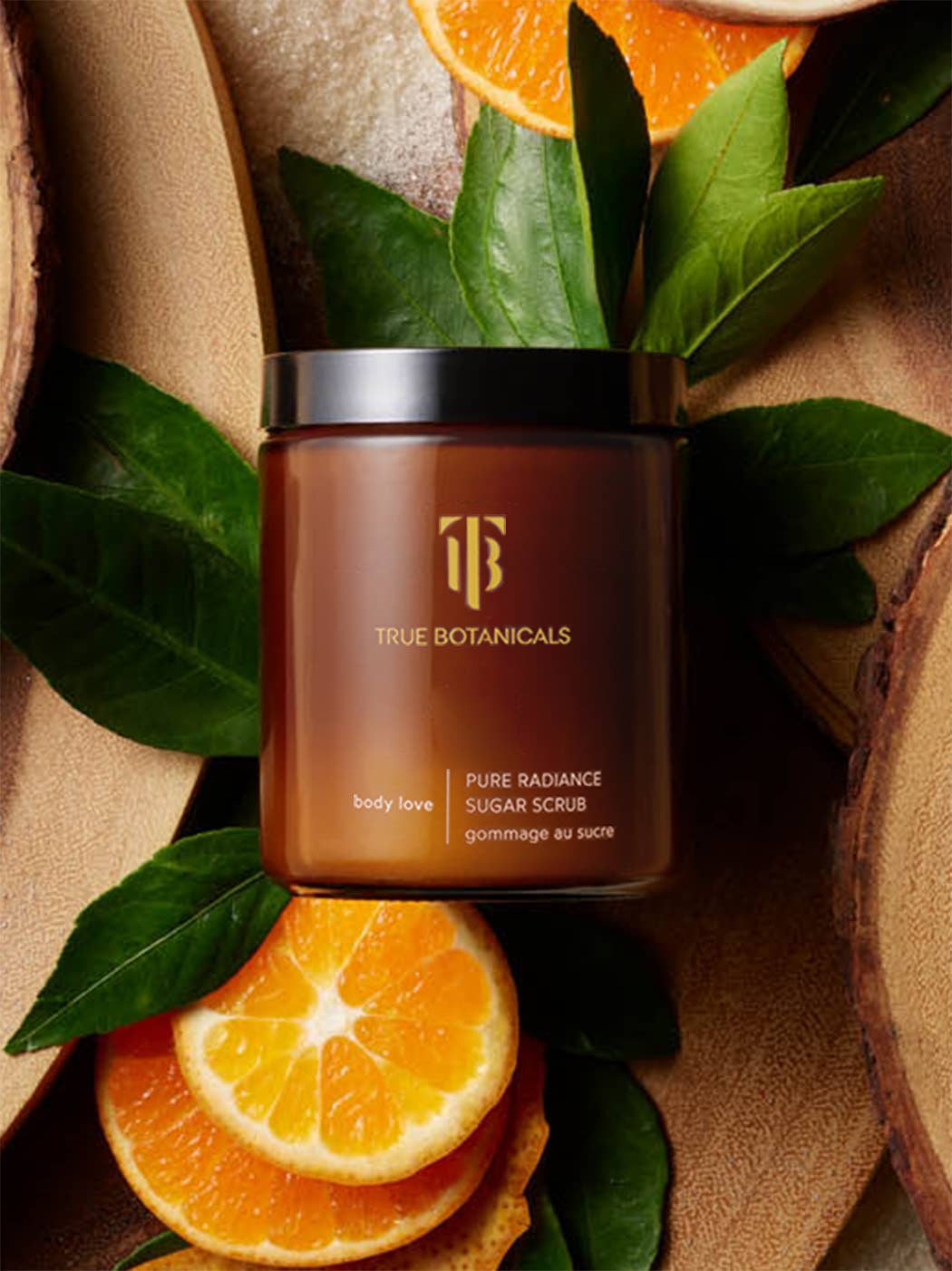 TRUE BOTANICALS Pure Radiance Sugar Exfoliating Body Scrub: Full Size (8 oz | 226 g)