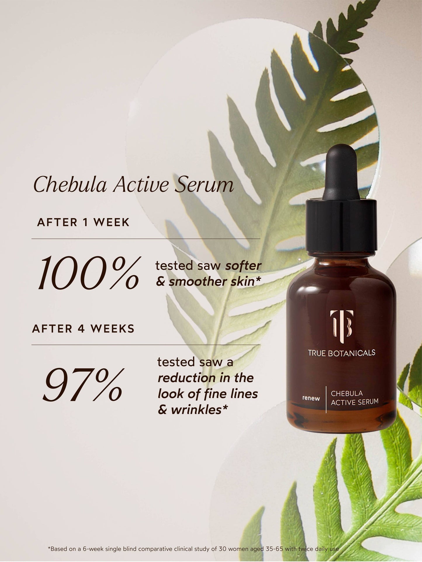 TRUE BOTANICALS Renew Chebula Active Serum: Full Size (1 fl oz | 30 ml)