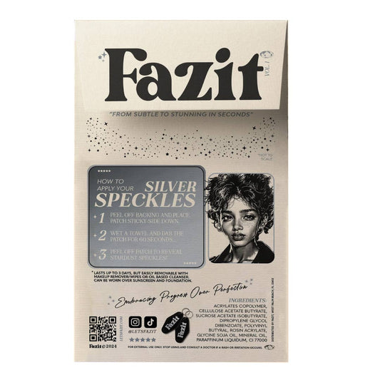 FAZIT Silver Glitter Freckles Makeup Patches