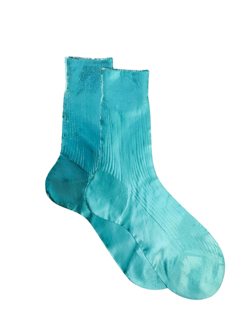 Maria La Rosa One Ribbed Laminated Socks