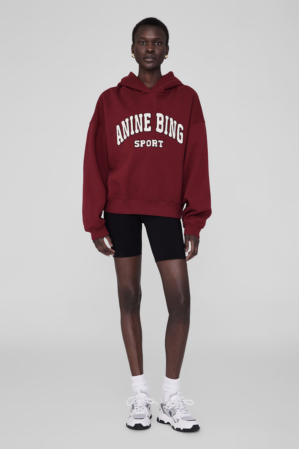 ANINE BING Alec Hoodie Sport | Cabernet