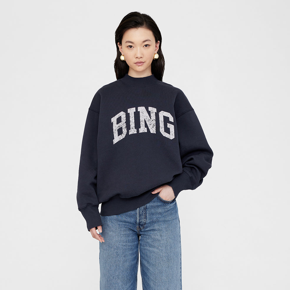 ANINE BING Bradie Sweatshirt Bing | Navy