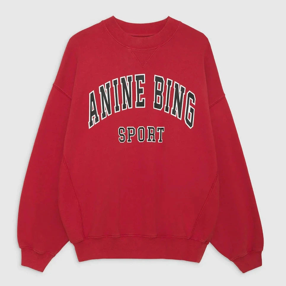 ANINE BING Jaci Sweatshirt | Red