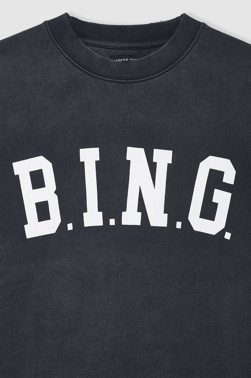 ANINE BING Tyler Sweatshirt | Washed Black