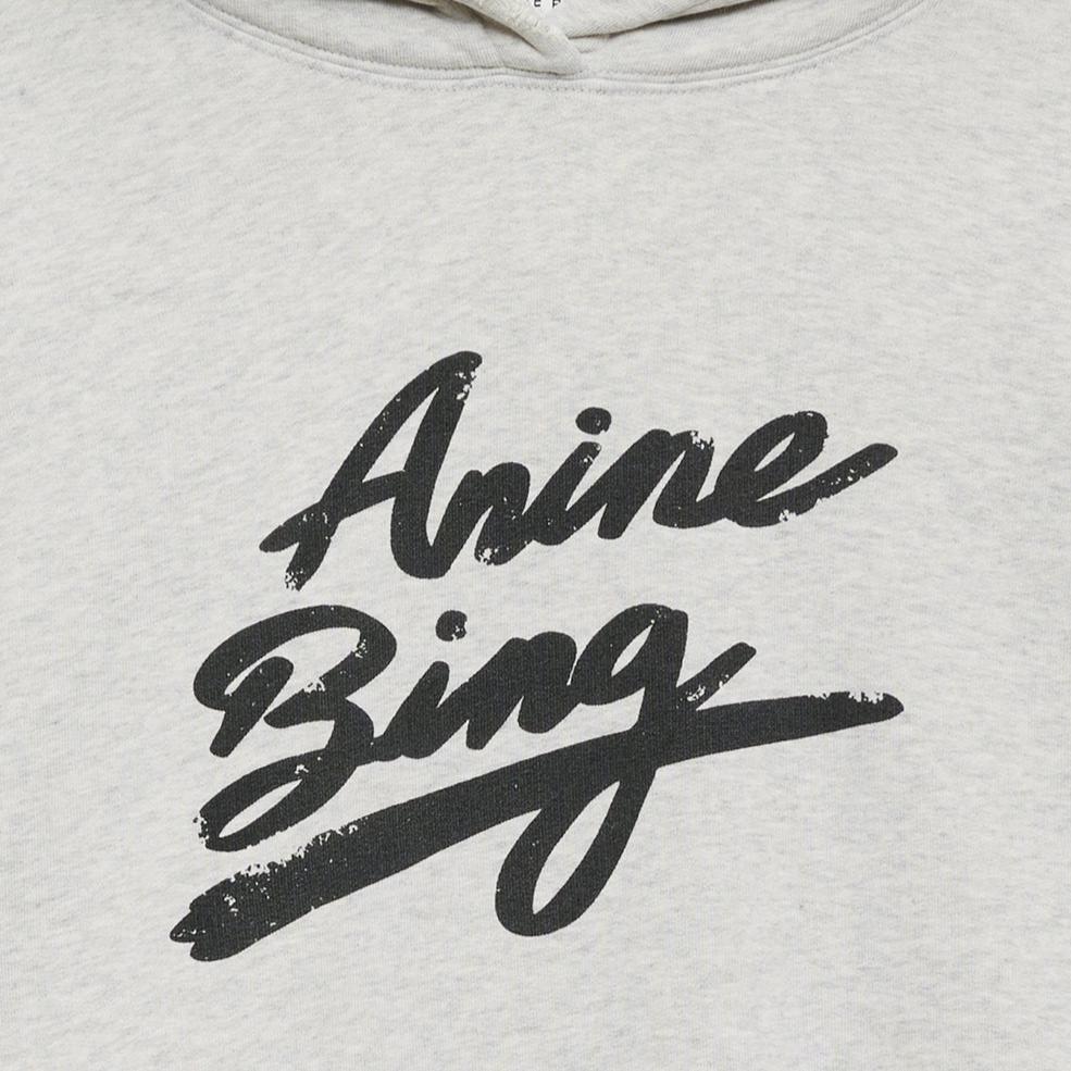 ANINE BING Harvey Sweatshirt Signature | Heather Grey