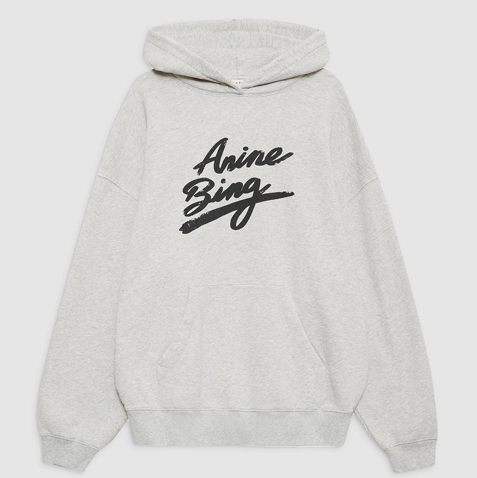 ANINE BING Harvey Sweatshirt Signature | Heather Grey
