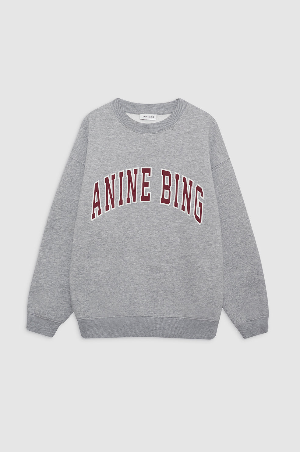 ANINE BING Spencer Sweatshirt | Medium Heather Grey