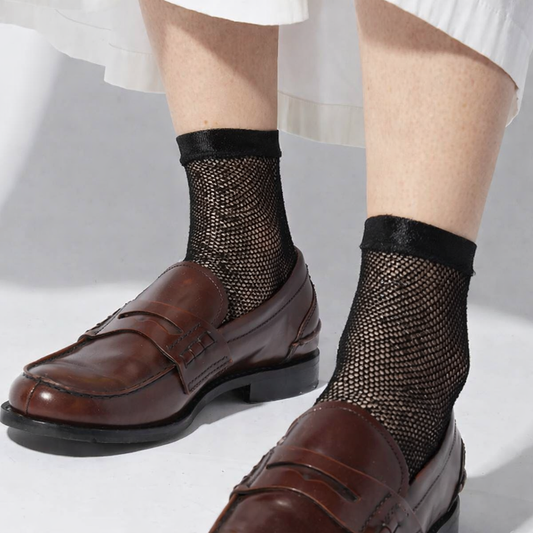 MARIA LA ROSA Net Laminated Socks