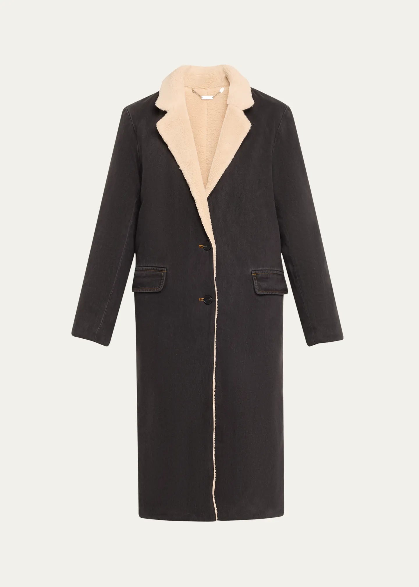 STILL HERE Dimes Sherpa Denim Coat