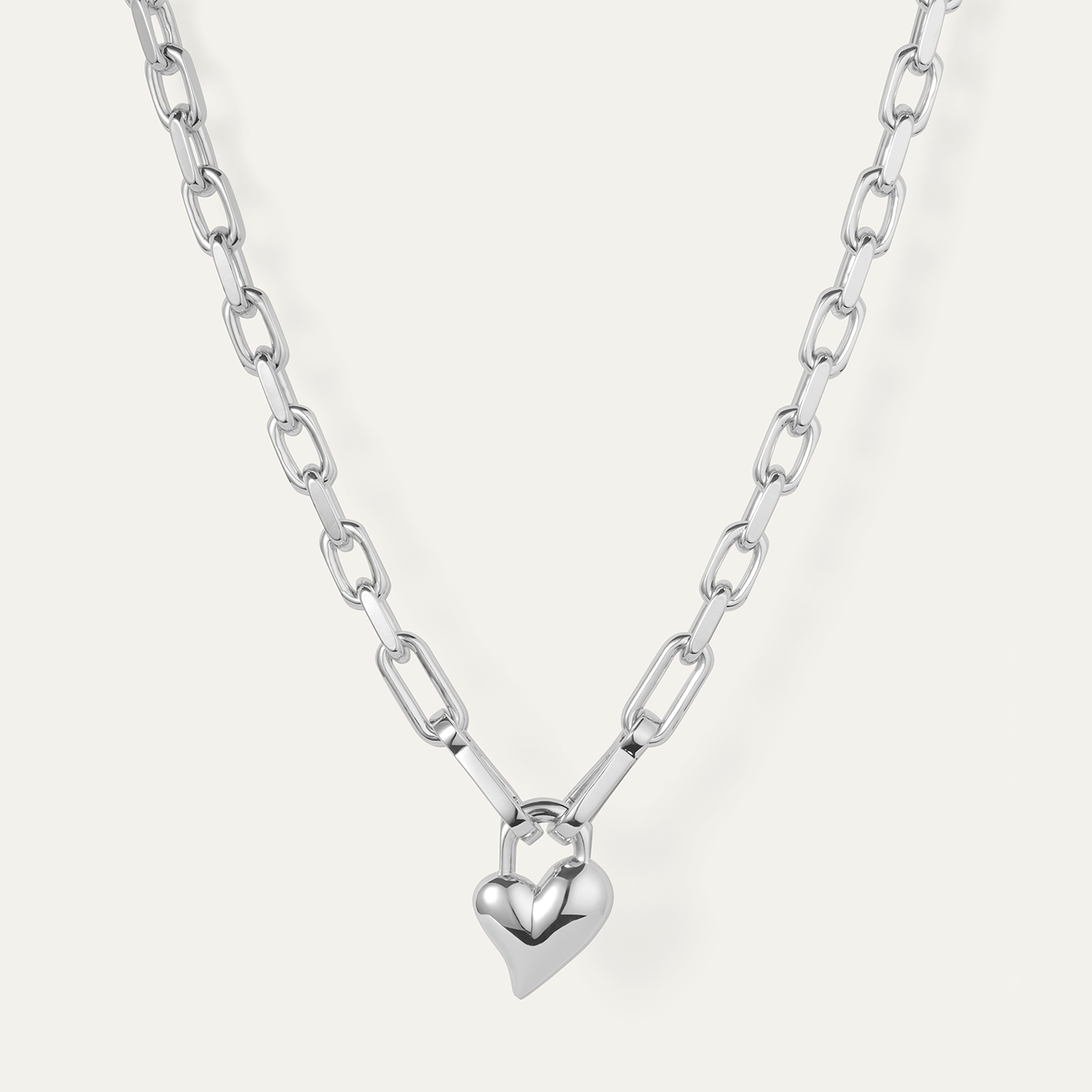 JENNY BIRD Padlock Heart Pendant Necklace