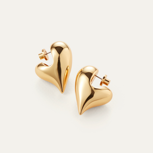 JENNY BIRD Art Heart Puff Earrings
