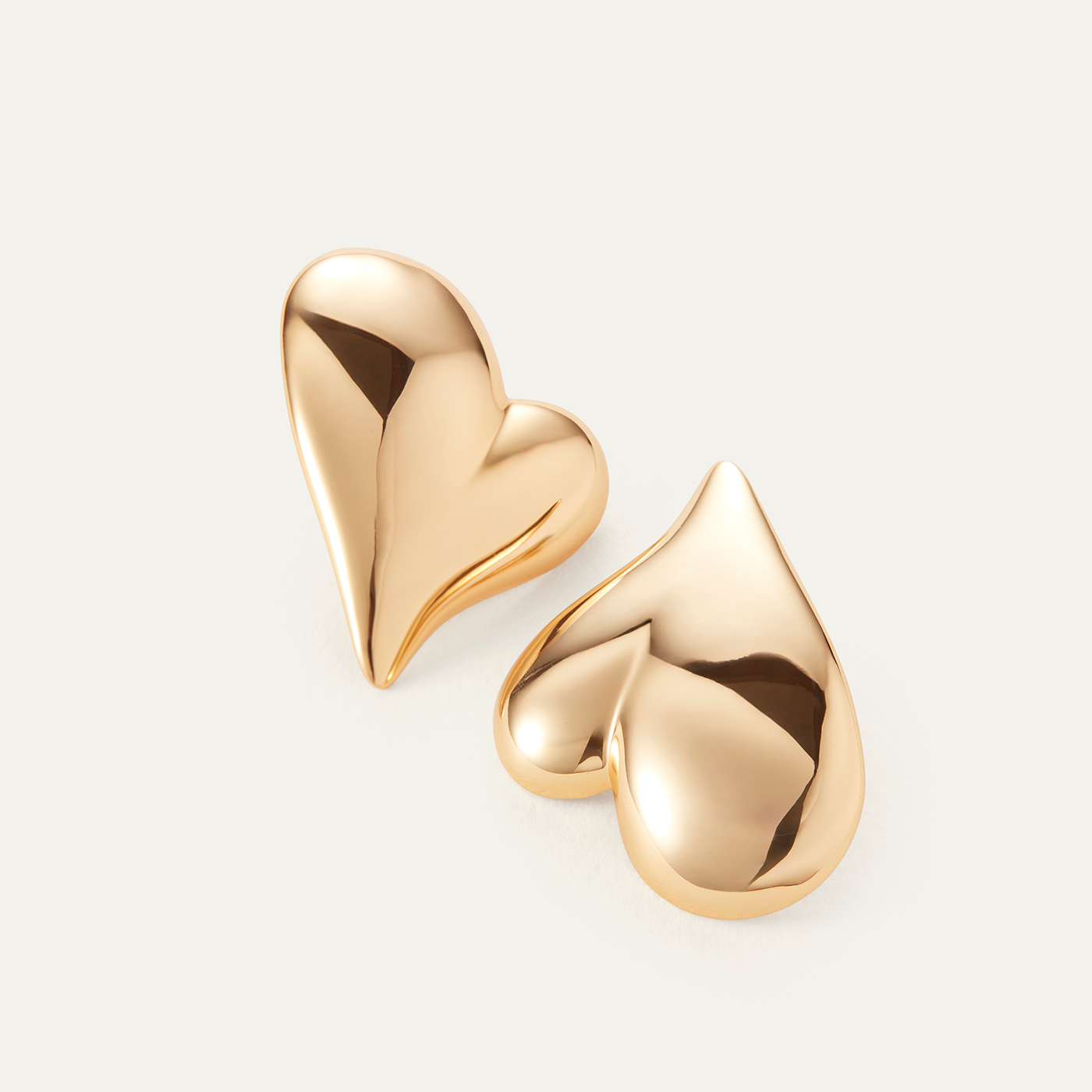 JENNY BIRD Mega Art Heart Button Earrings