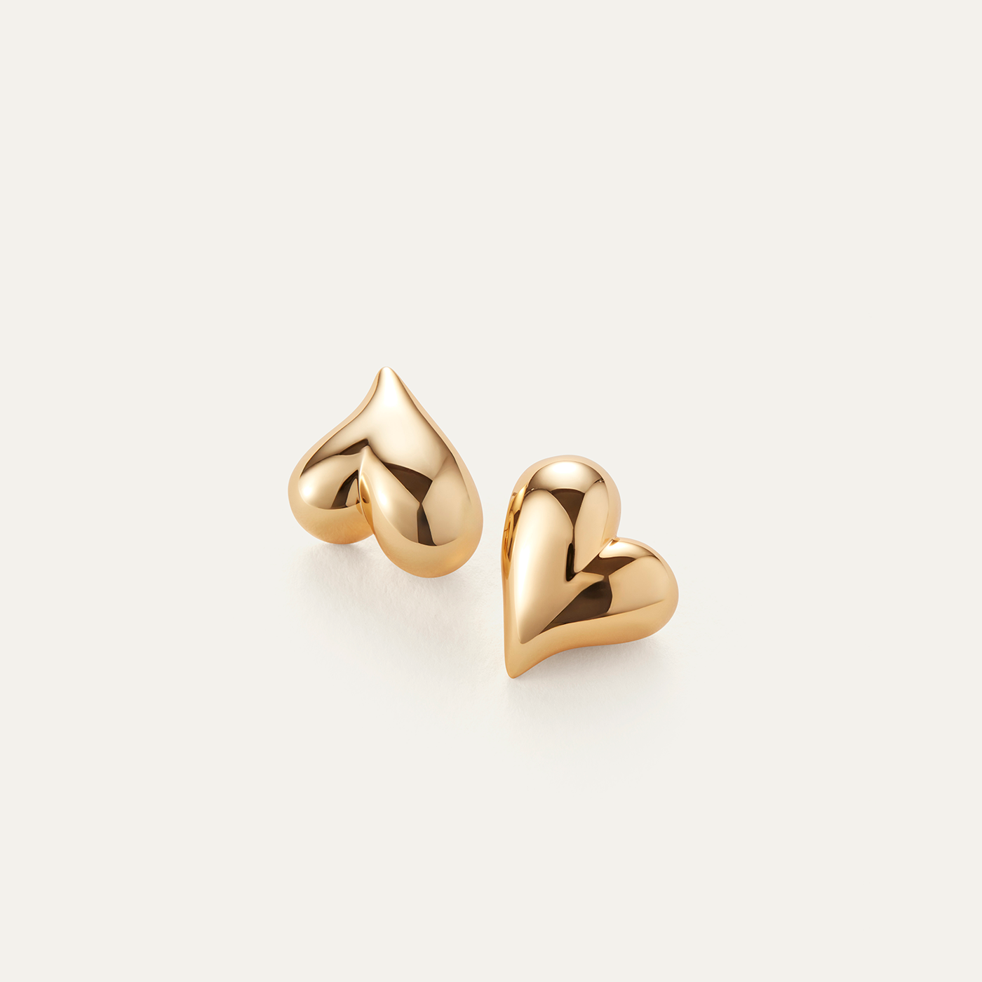 JENNY BIRD Heart Button Earrings