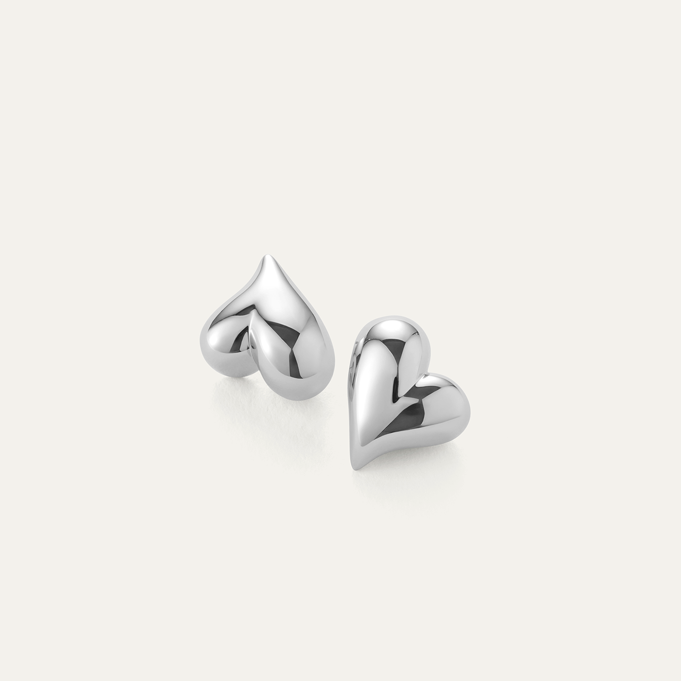 JENNY BIRD Heart Button Earrings