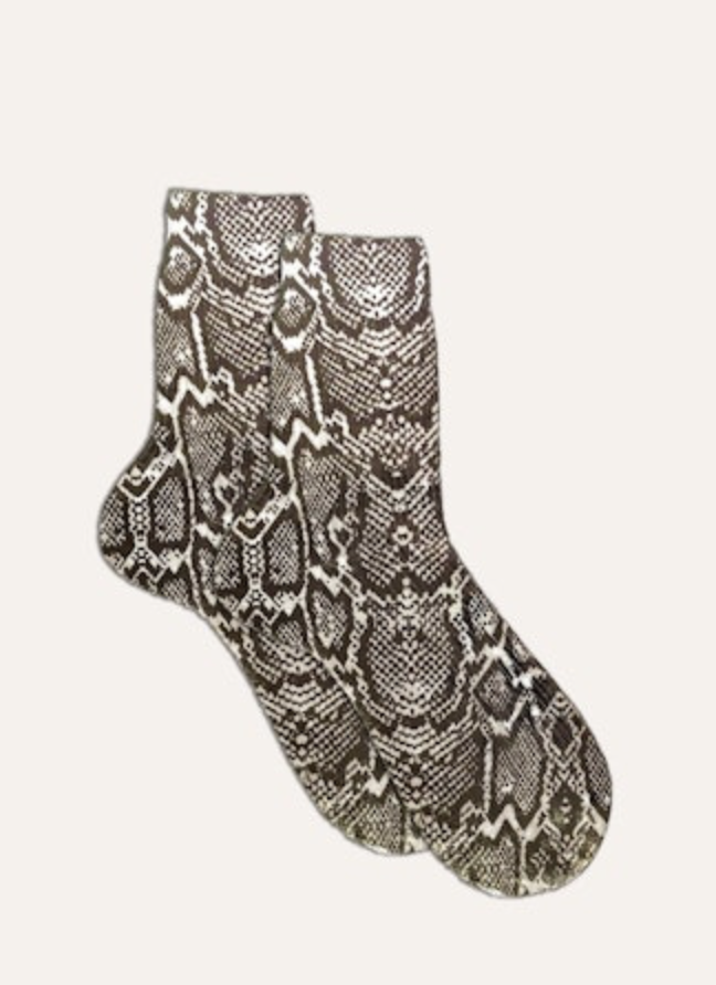 Maria La Rosa Cangiante Laminated Ribbed Socks