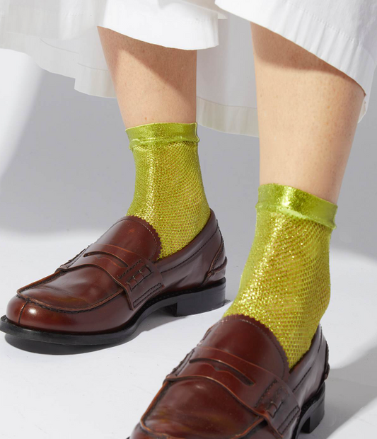 Maria La Rosa Net Laminated Socks