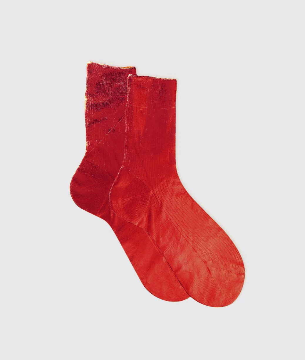 Maria La Rosa One Ribbed Laminated Socks