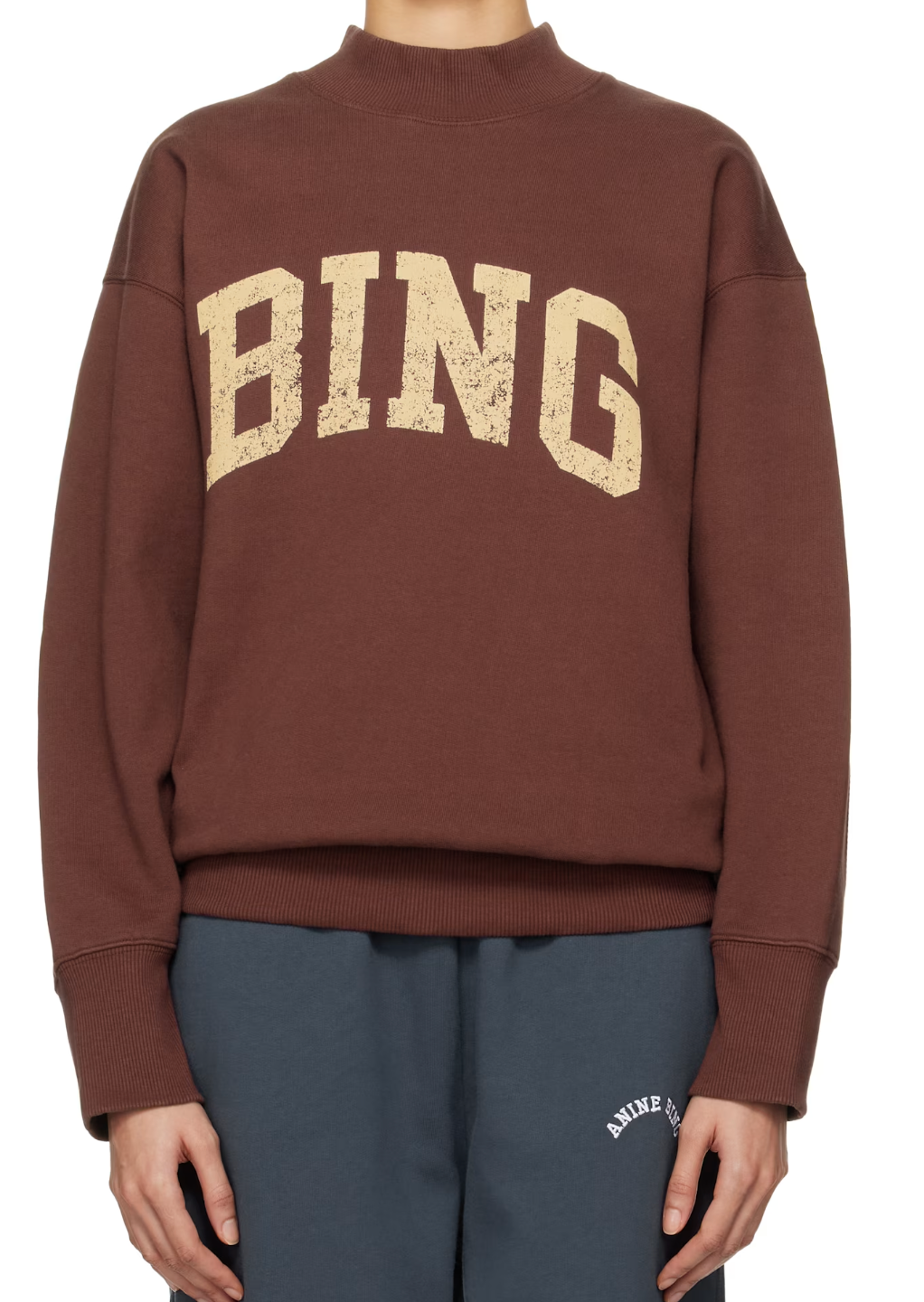 ANINE BING Bradie Sweatshirt Bing | Burgandy