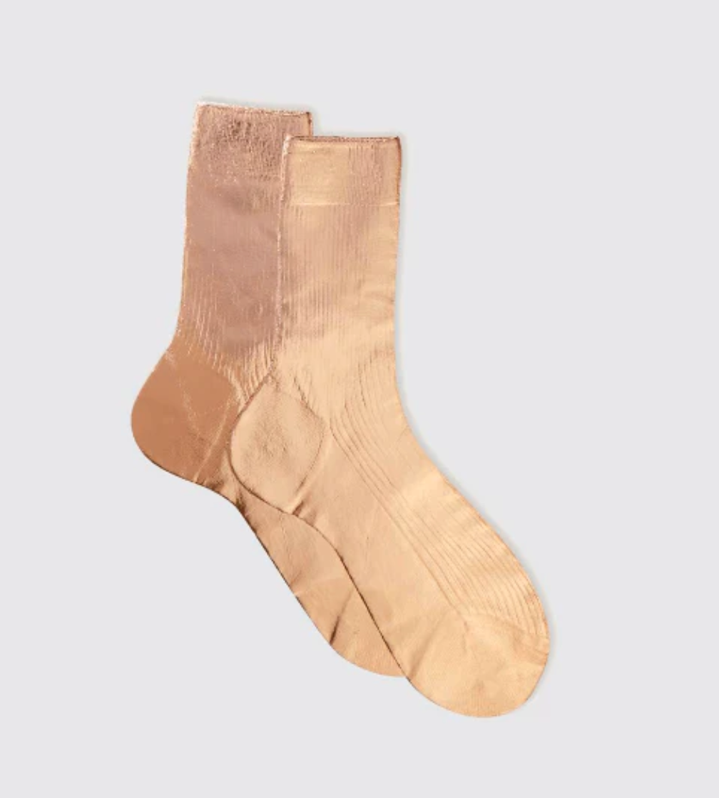 Maria La Rosa One Ribbed Laminated Socks