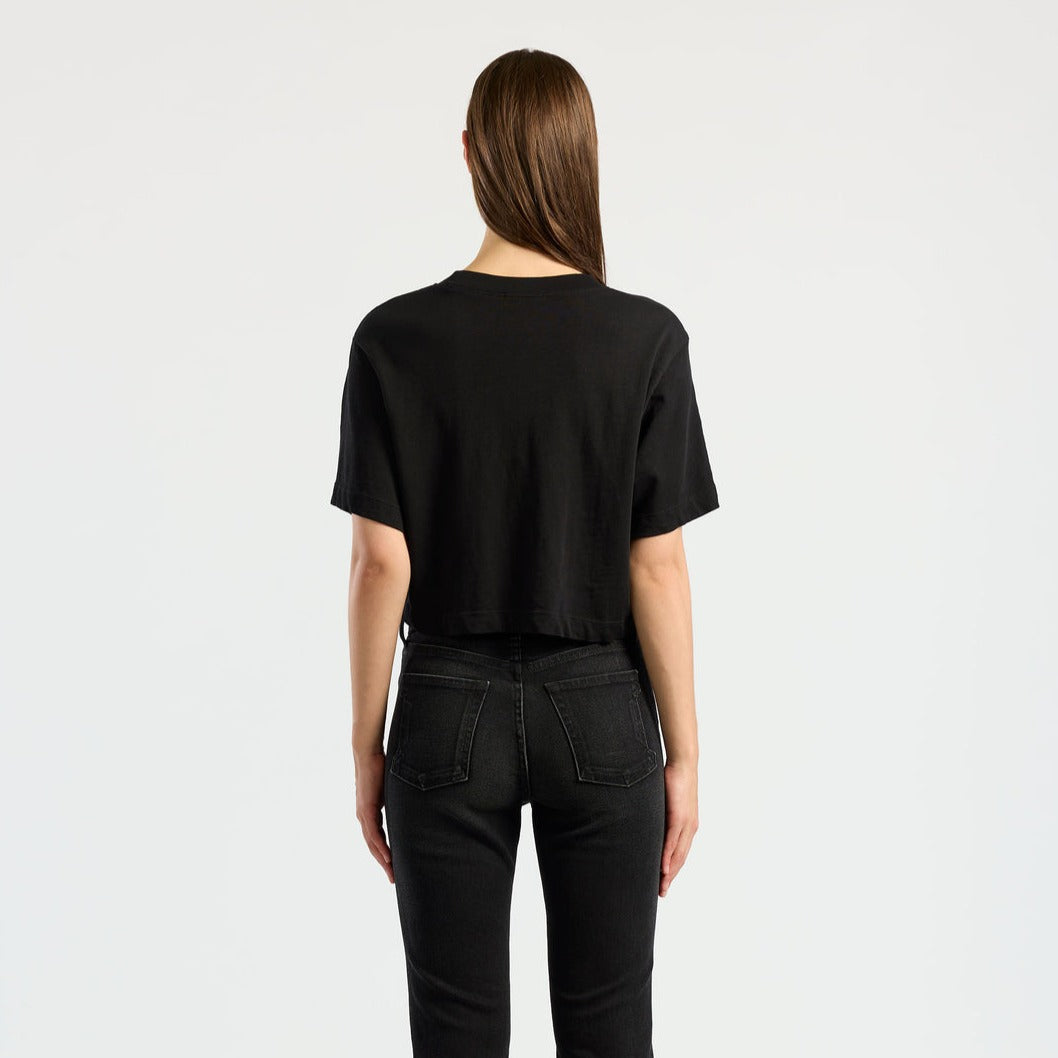 COTTON CITIZEN Tokyo Crop Tee | Jet Black