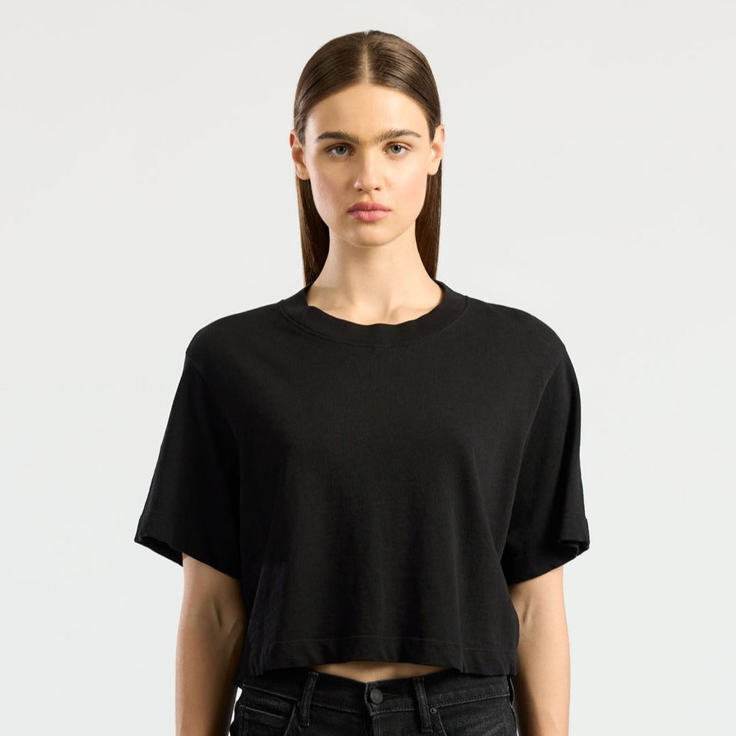 COTTON CITIZEN Tokyo Crop Tee | Jet Black
