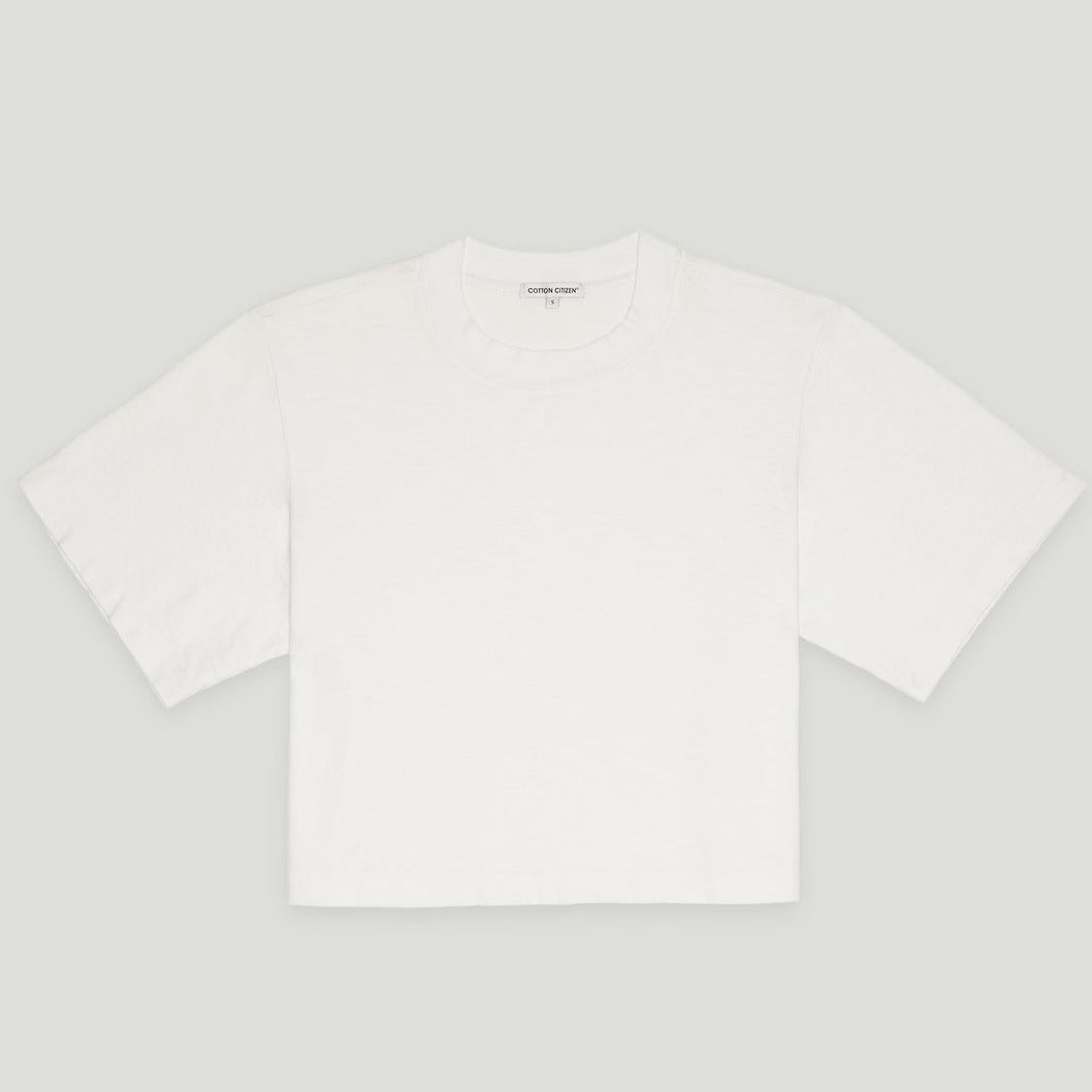 COTTON CITIZEN Tokyo Crop Tee | White