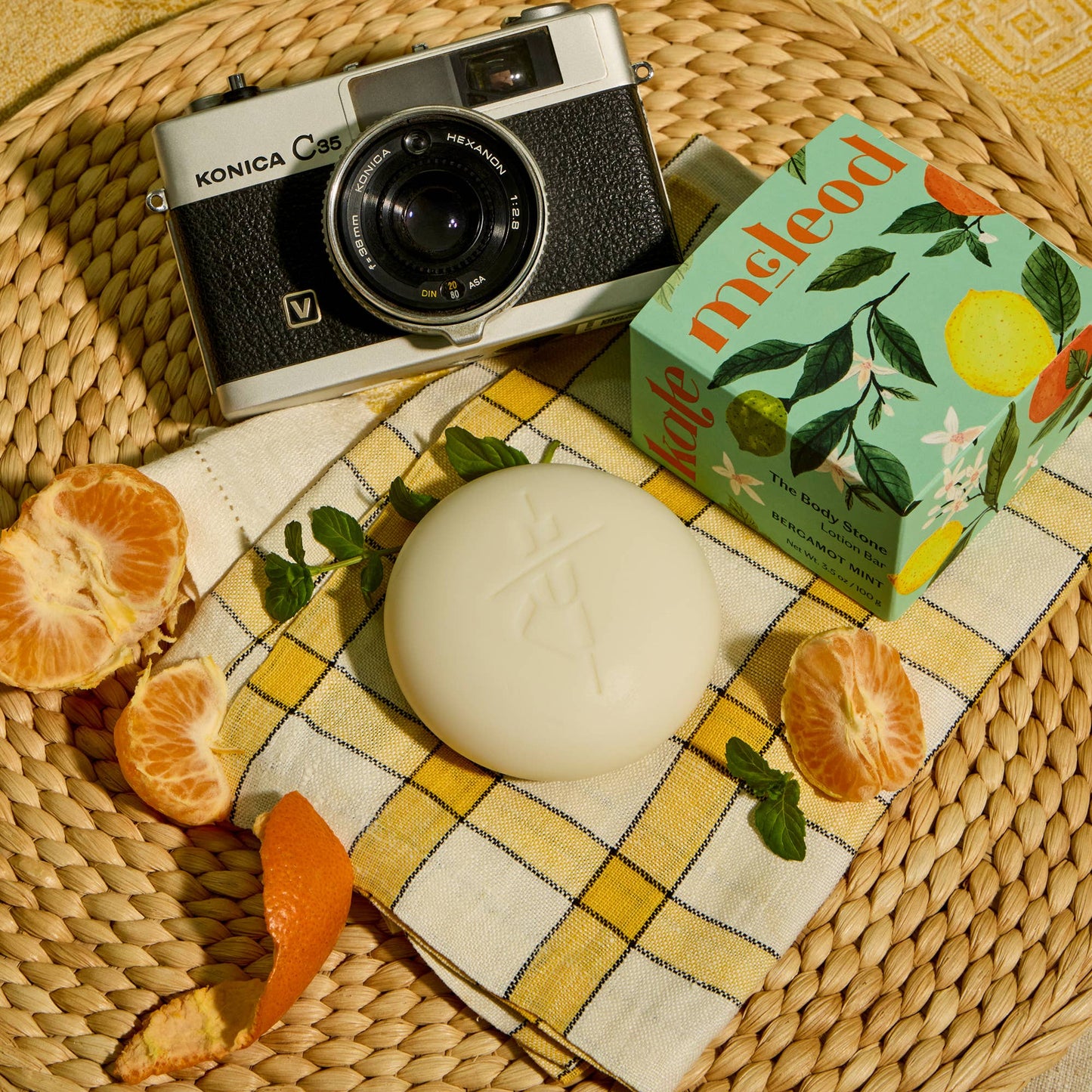Kate McLeod Bergamot Mint | Deep Moisturizing Lotion Bar