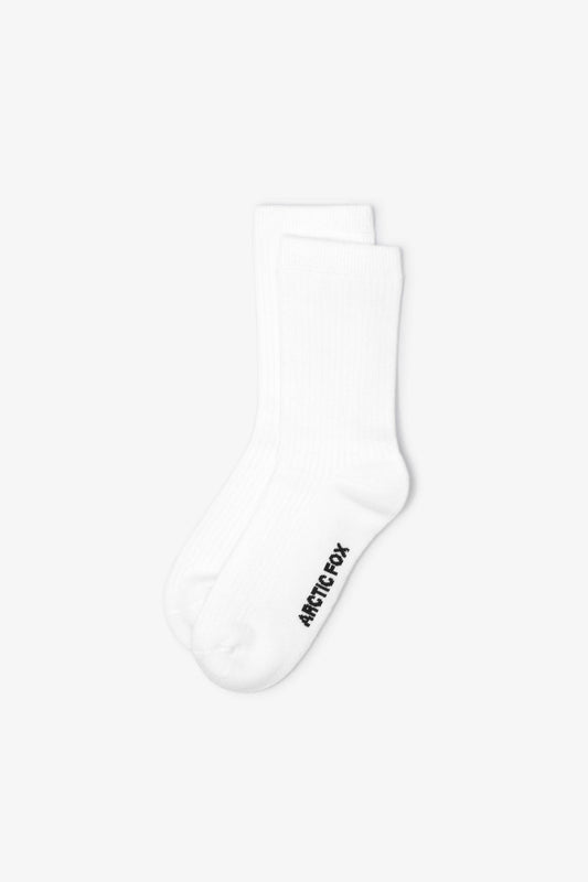 ARCTIC FOX The Everyday Socks - 100% Bamboo - White - FW25