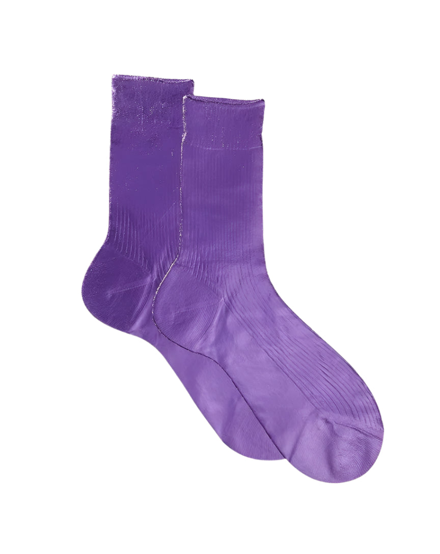 Maria La Rosa One Ribbed Laminated Socks