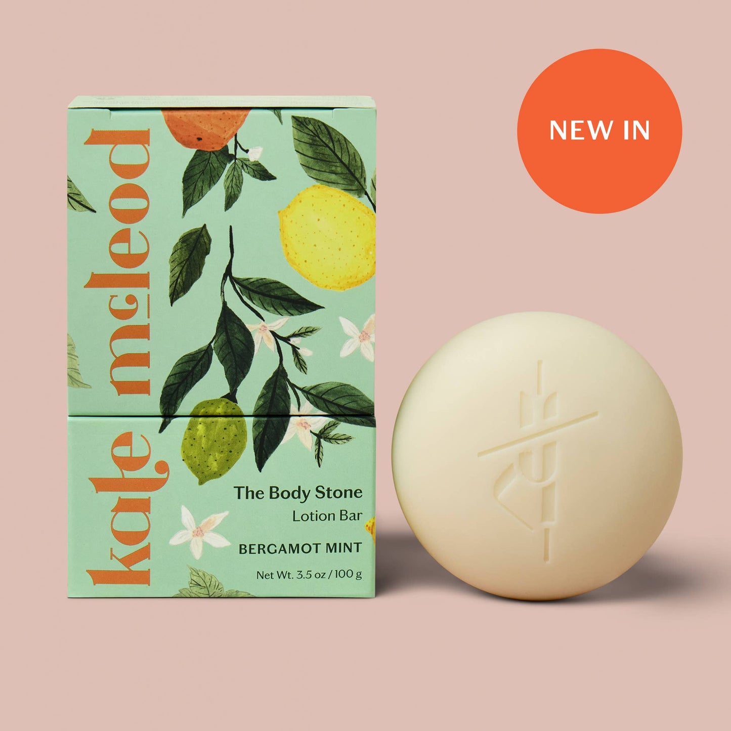 Kate McLeod Bergamot Mint | Deep Moisturizing Lotion Bar