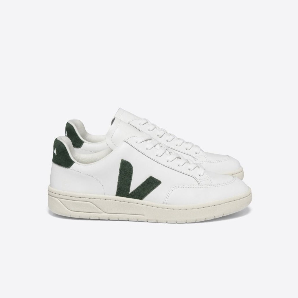 VEJA V-12 Leather Sneakers | White Cyprus