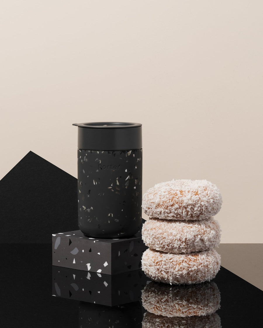 Porter Terrazzo Mug | Black 16oz
