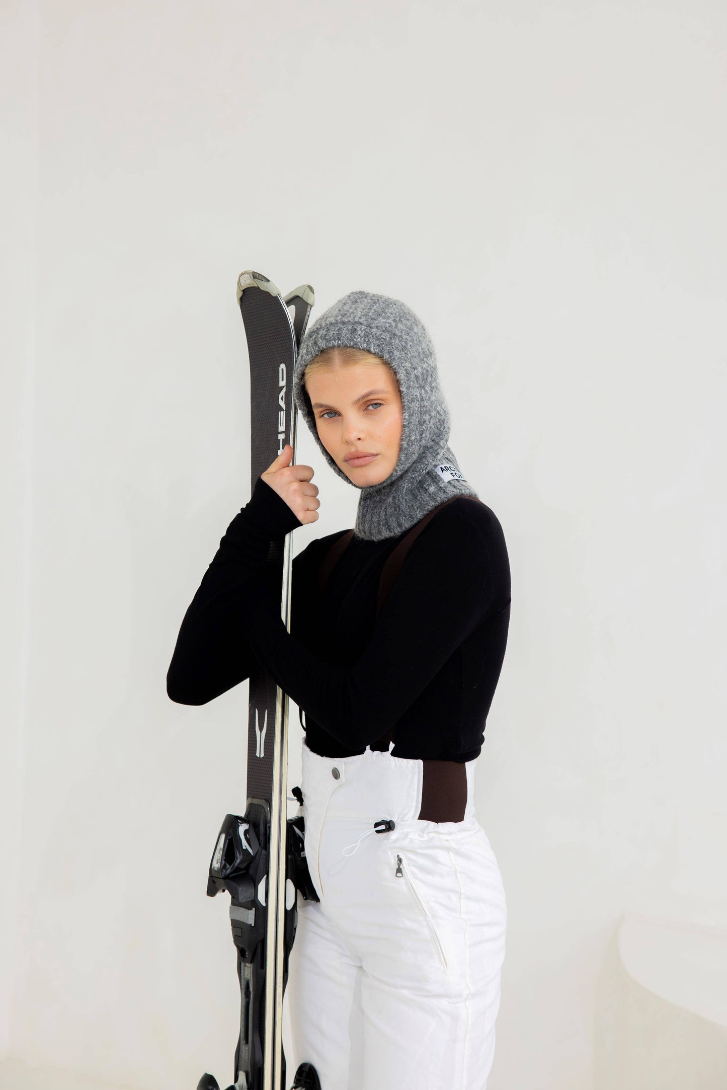 Alpaca Balaclava Fitted Hood - Alpine Cloud - FW25