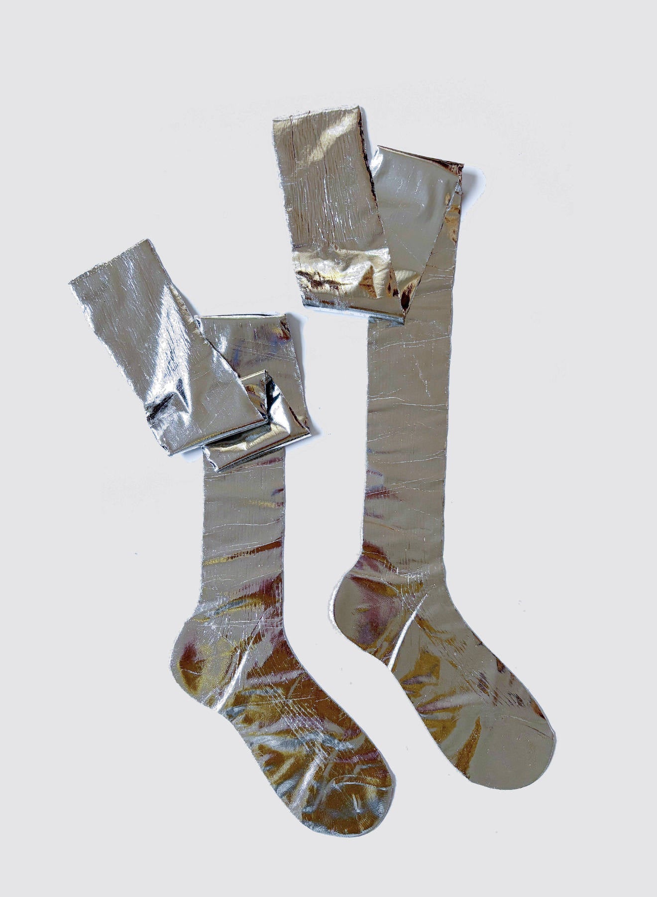 MARIA LA ROSA Laminated Knee High Socks