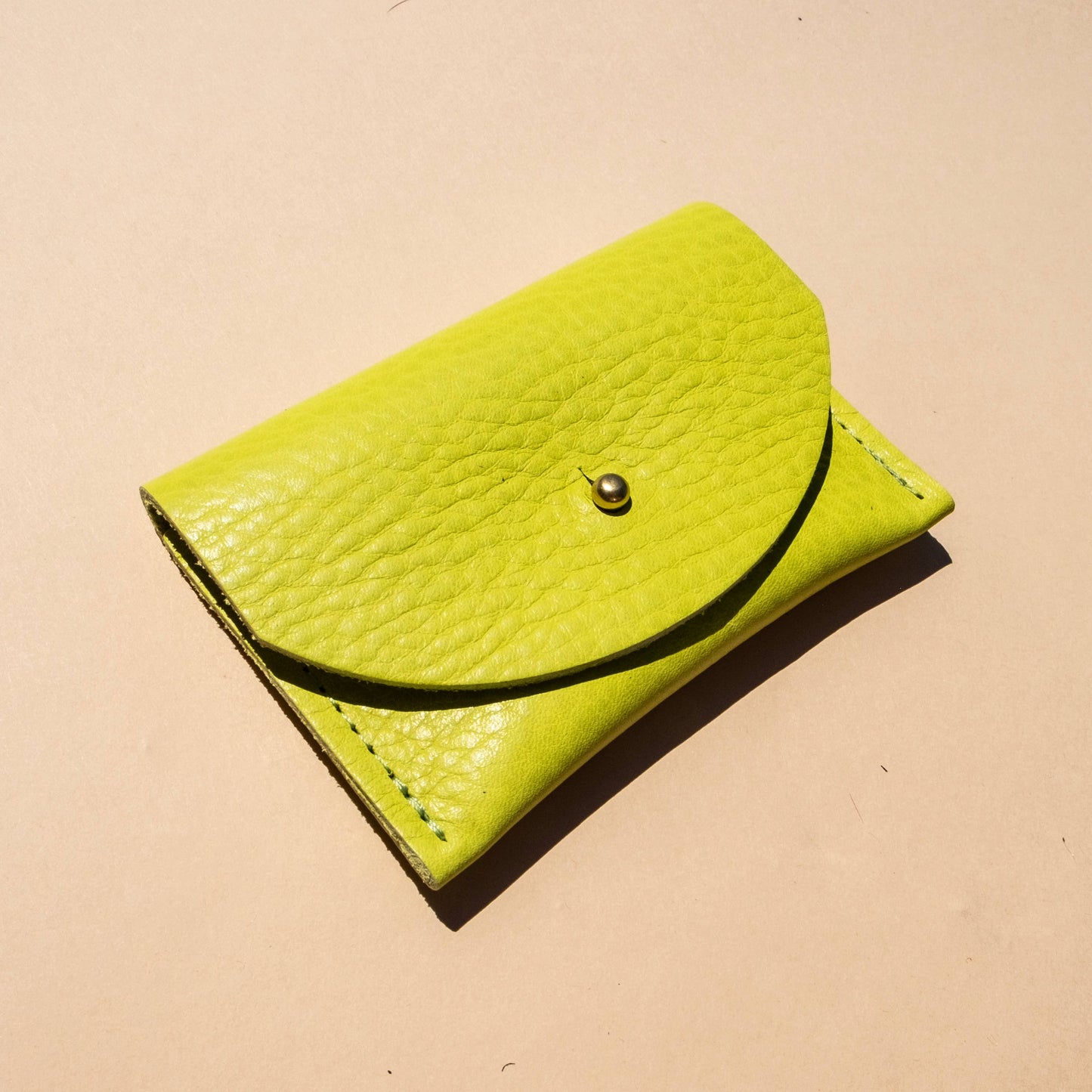 PRIMECUT Cardholder - Chartreuse Leather