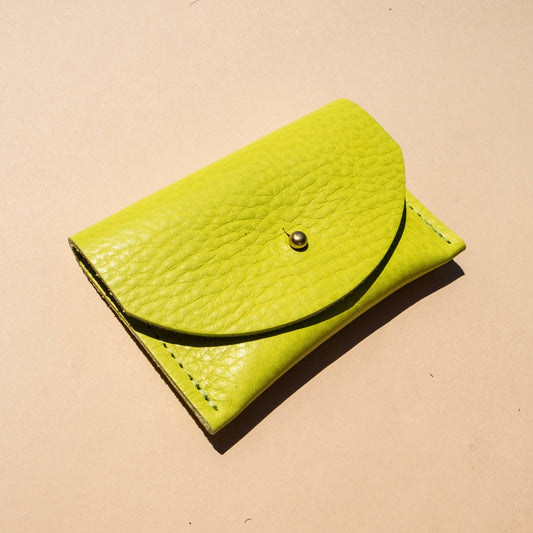 PRIMECUT Cardholder - Chartreuse Leather