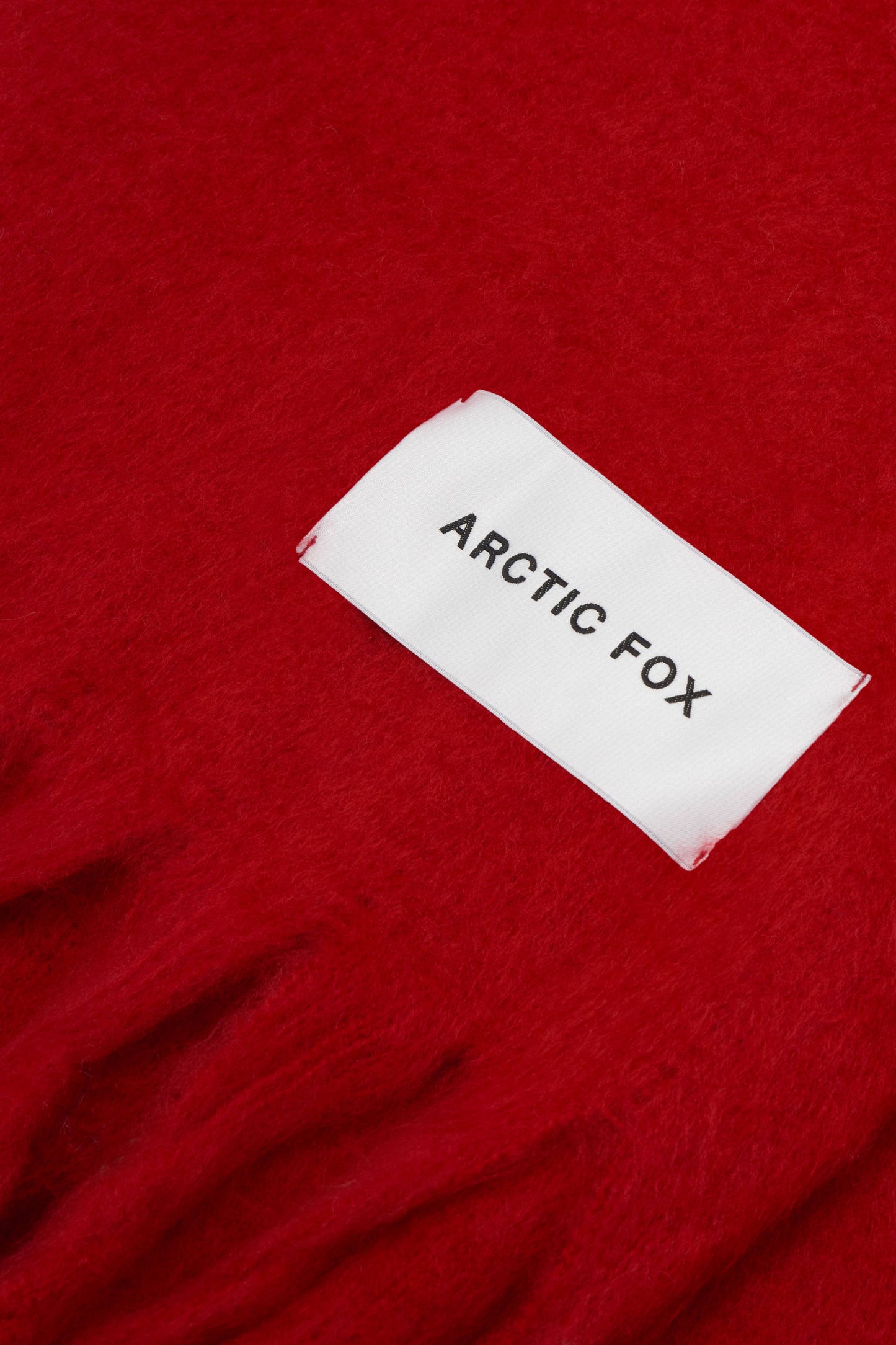 ARCTIC FOX The Stockholm Scarf - 100% Recycled - Crimson Red - FW25
