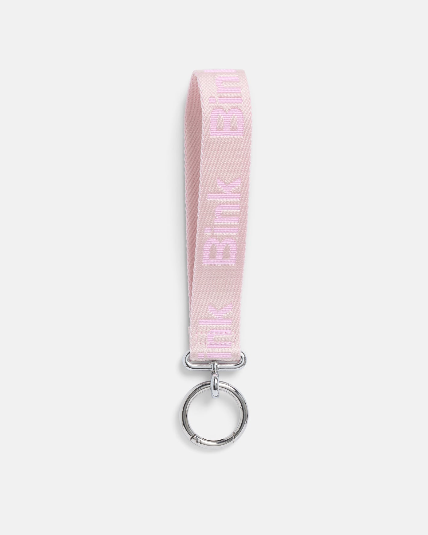 Pink lanyard with 'Blink' branding on a white background