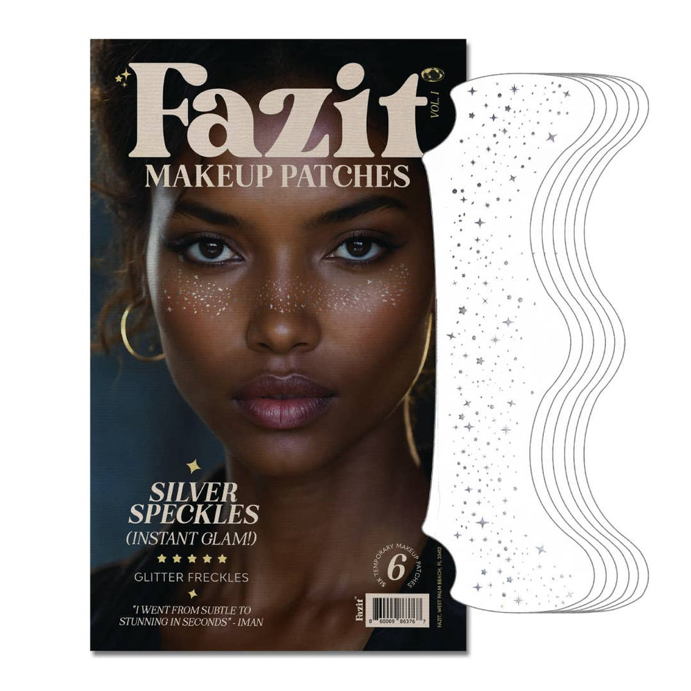 Silver Glitter Freckles Makeup Patches: 6