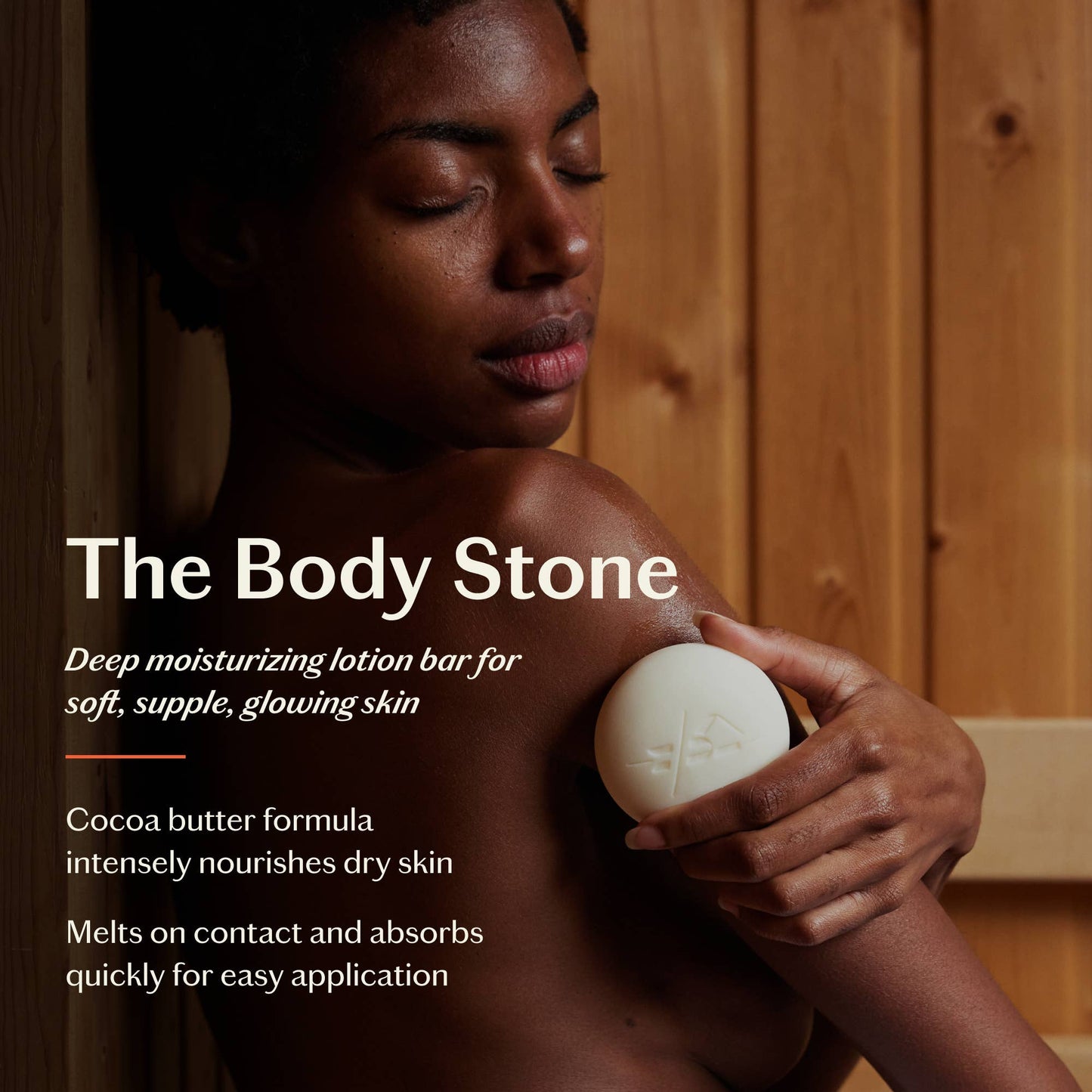 KATE McCLEOD Naked Stone | Deep Moisturizing Lotion Bar: Starter Kit (3.5 oz)