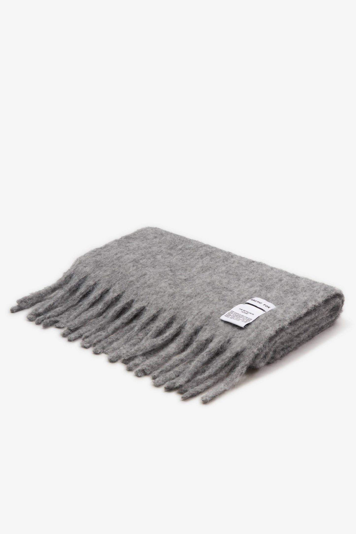 ARCTIC FOX The Reykjavik Scarf with RWS Wool - Grey - FW25