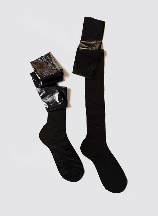 MARIA LA ROSA Laminated Knee High Socks