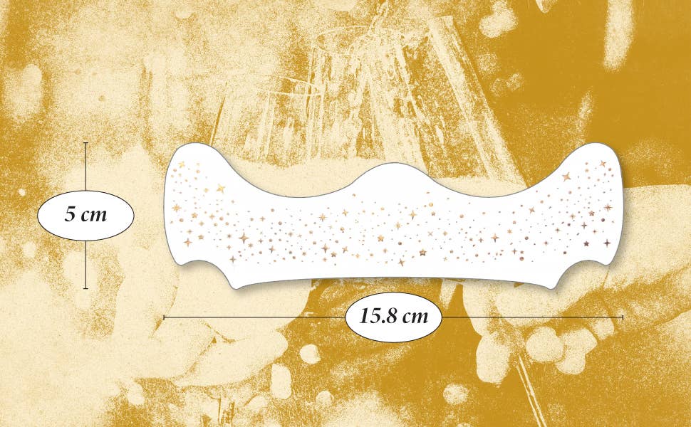 FAZIT Gold Glitter Freckles Makeup Patches for Halloween