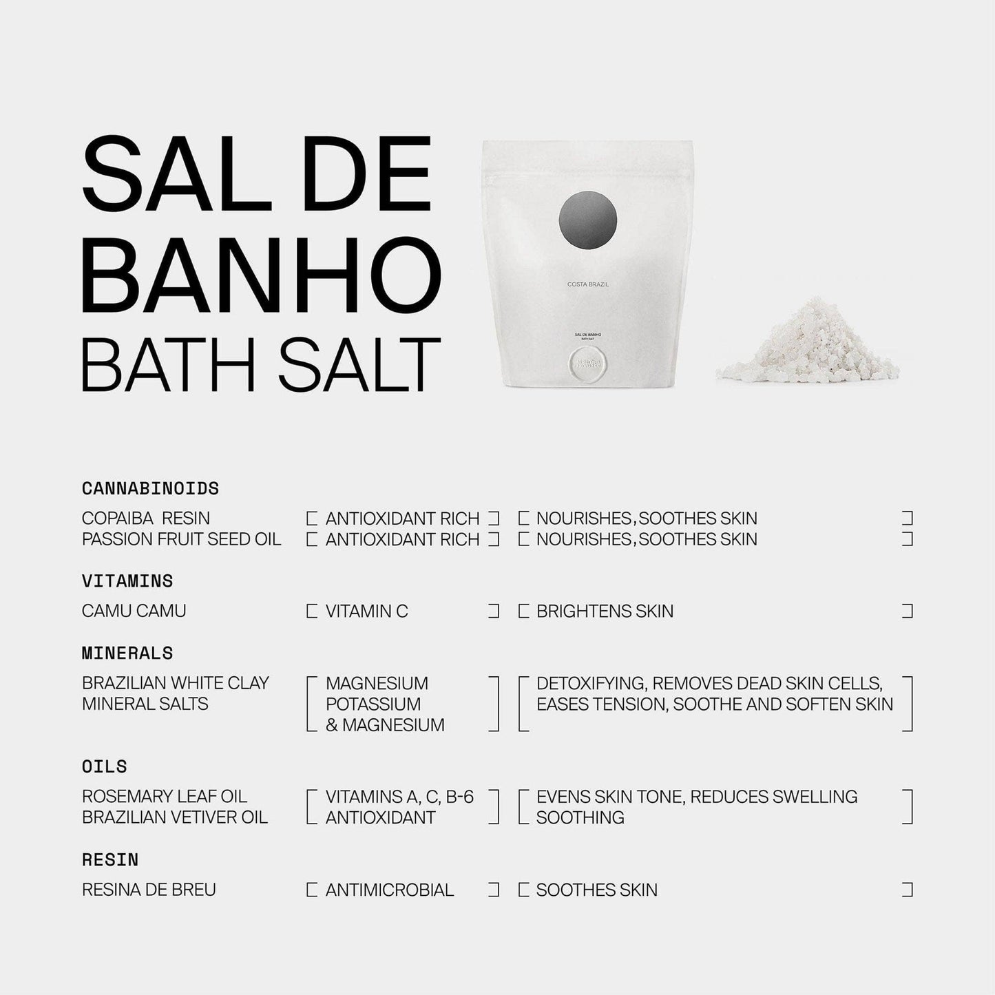 COSTA BRAZIL BATH SALT