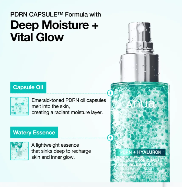 ANUA PDRN Hyaluronic Acid Hydrating Capsule Mist