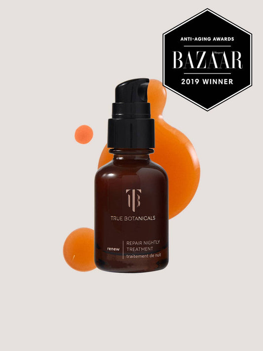 TRUE BOTANICALS Renew Repair Nightly Treatment (formerly Repair Serum): Full Size (1 fl oz | 30 ml)