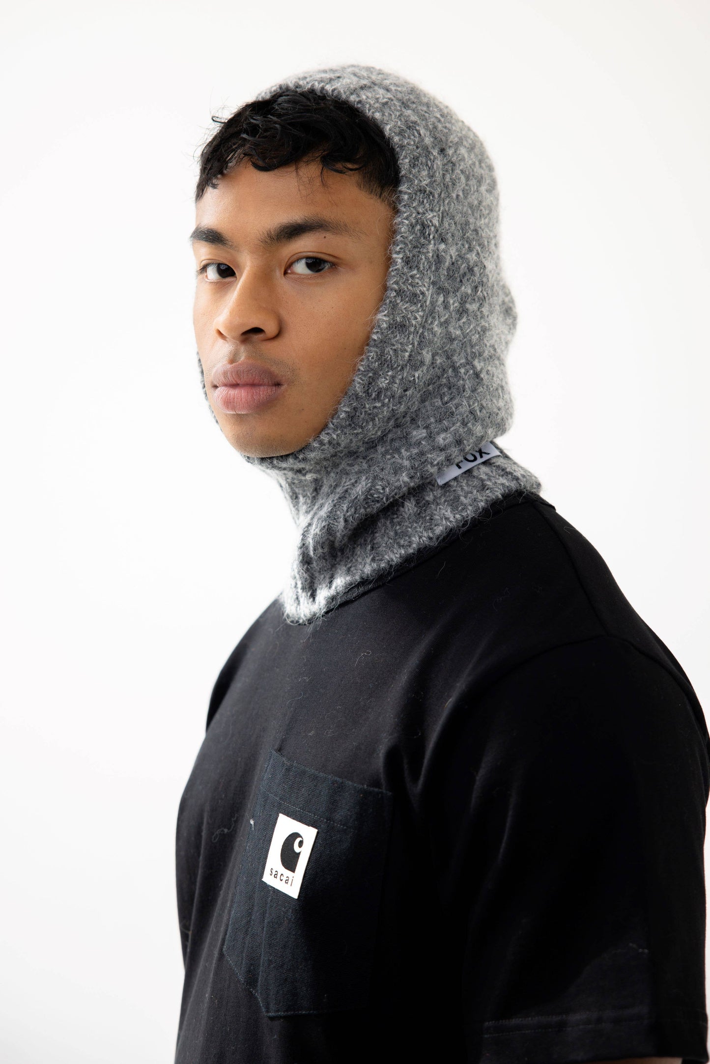 Alpaca Balaclava Fitted Hood - Alpine Cloud - FW25