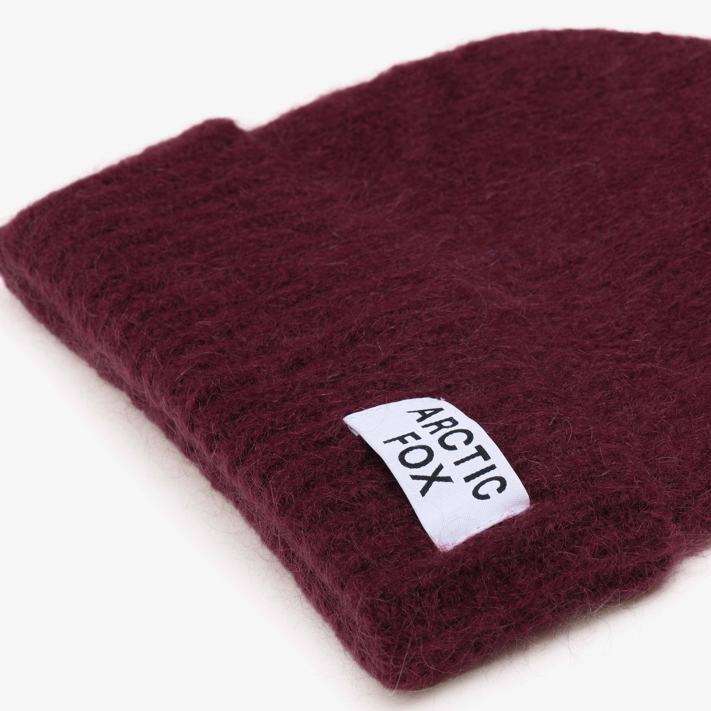 ARCTIC FOX The Mohair Beanie - Cherry Burgundy - FW25