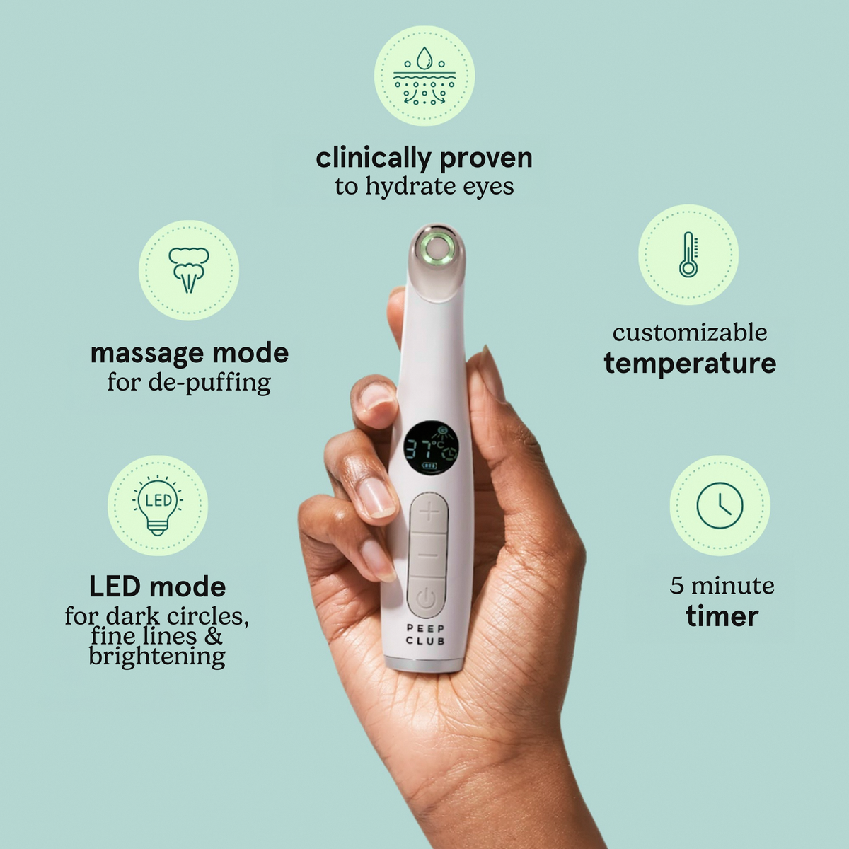 PEEP CLUB Heated Eye Wand™ LED +