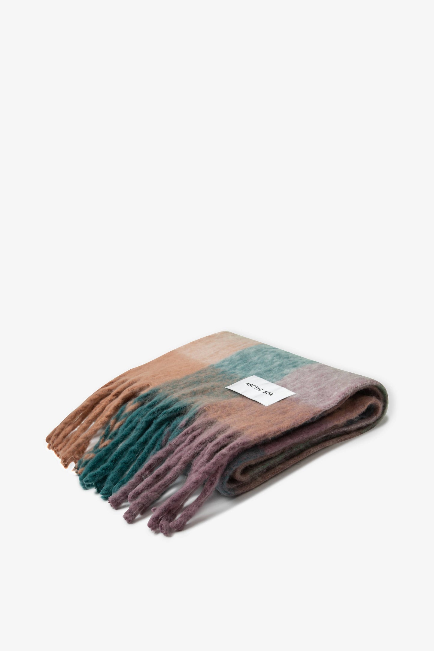 ARCTIC FOX The Reykjavik Scarf - 100% Recycled - Lilac Check - FW25